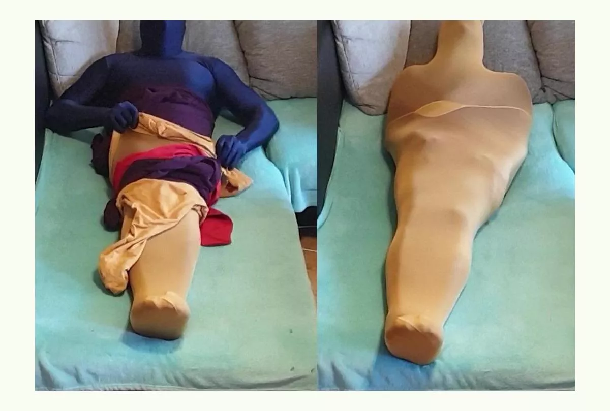 This was 5 layers Pantyhoses + 1 Zentai...ist was pretty fight almost got stuck posted by Individual-Whole-986