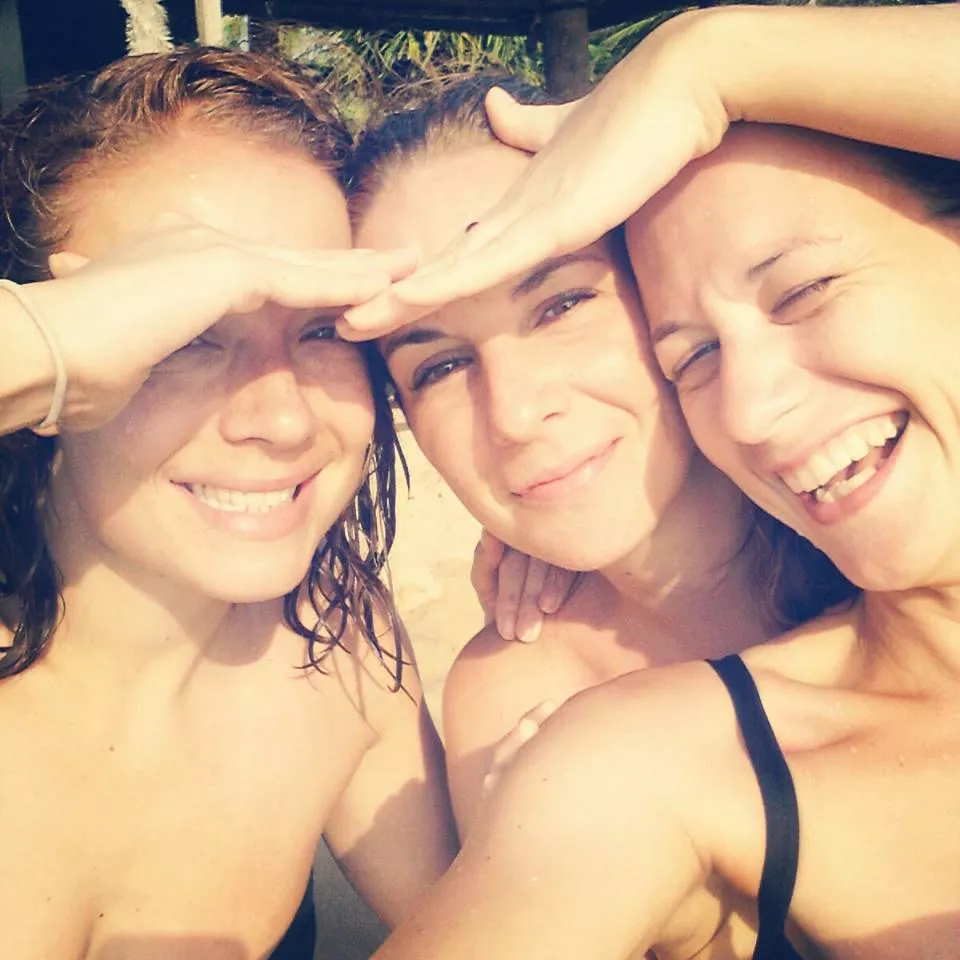 Three friends L-R posted by Neither_Accident_811