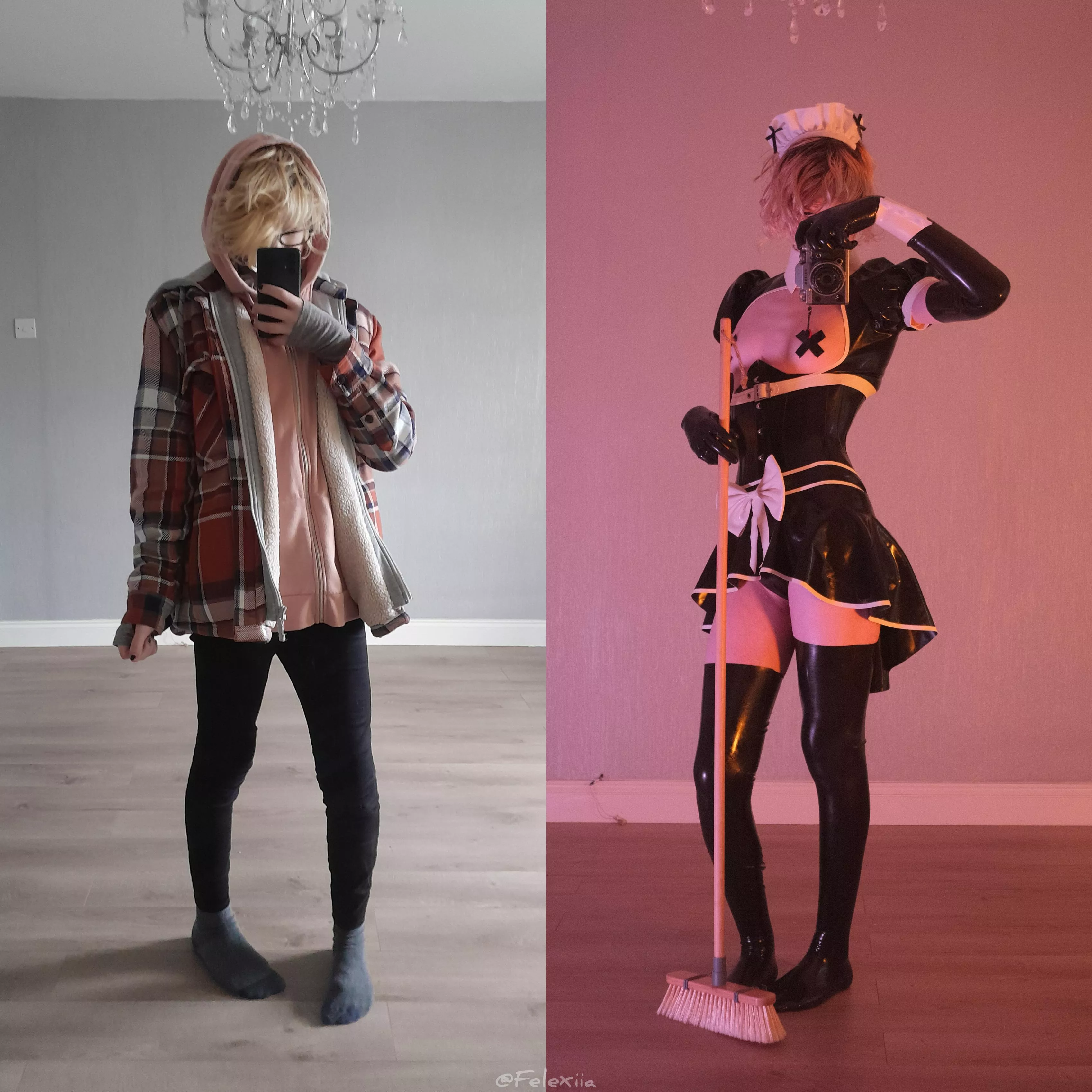 Wanna join me at the maid cafe?~ posted by Felexiia