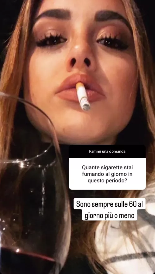 When asked how many cigarettes she smokes per day, Sara answers “60…more or less.” by darkpoetries