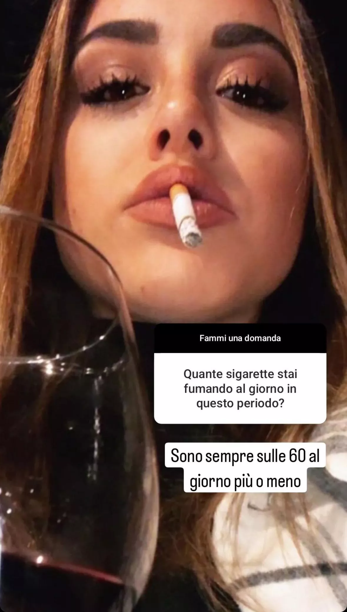 When asked how many cigarettes she smokes per day, Sara answers “60…more or less.” posted by darkpoetries