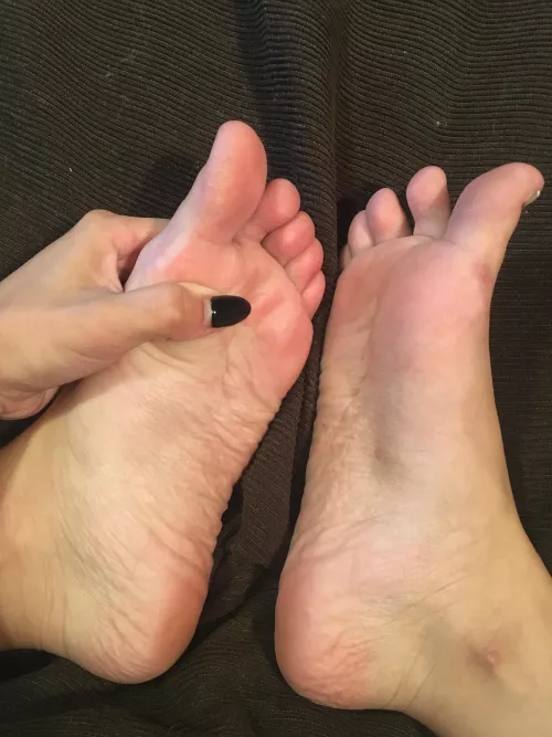 Who thinks they deserve to lick my pink soles? by troligumi