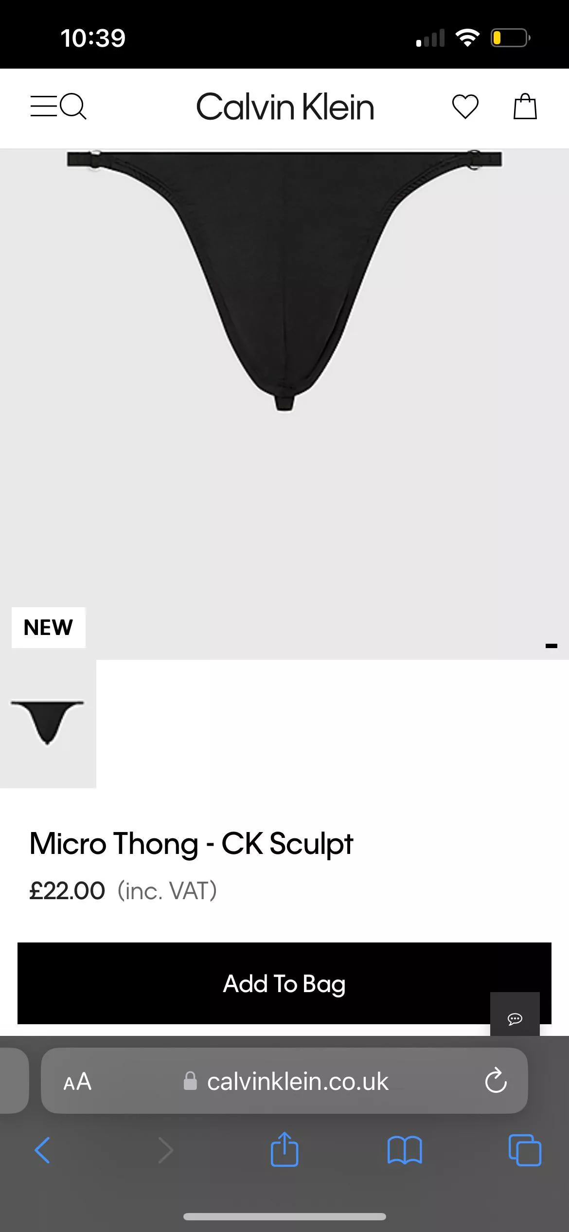 Anyone tried the new Sculpt ck thong yet? posted by Simple-Brilliant1713