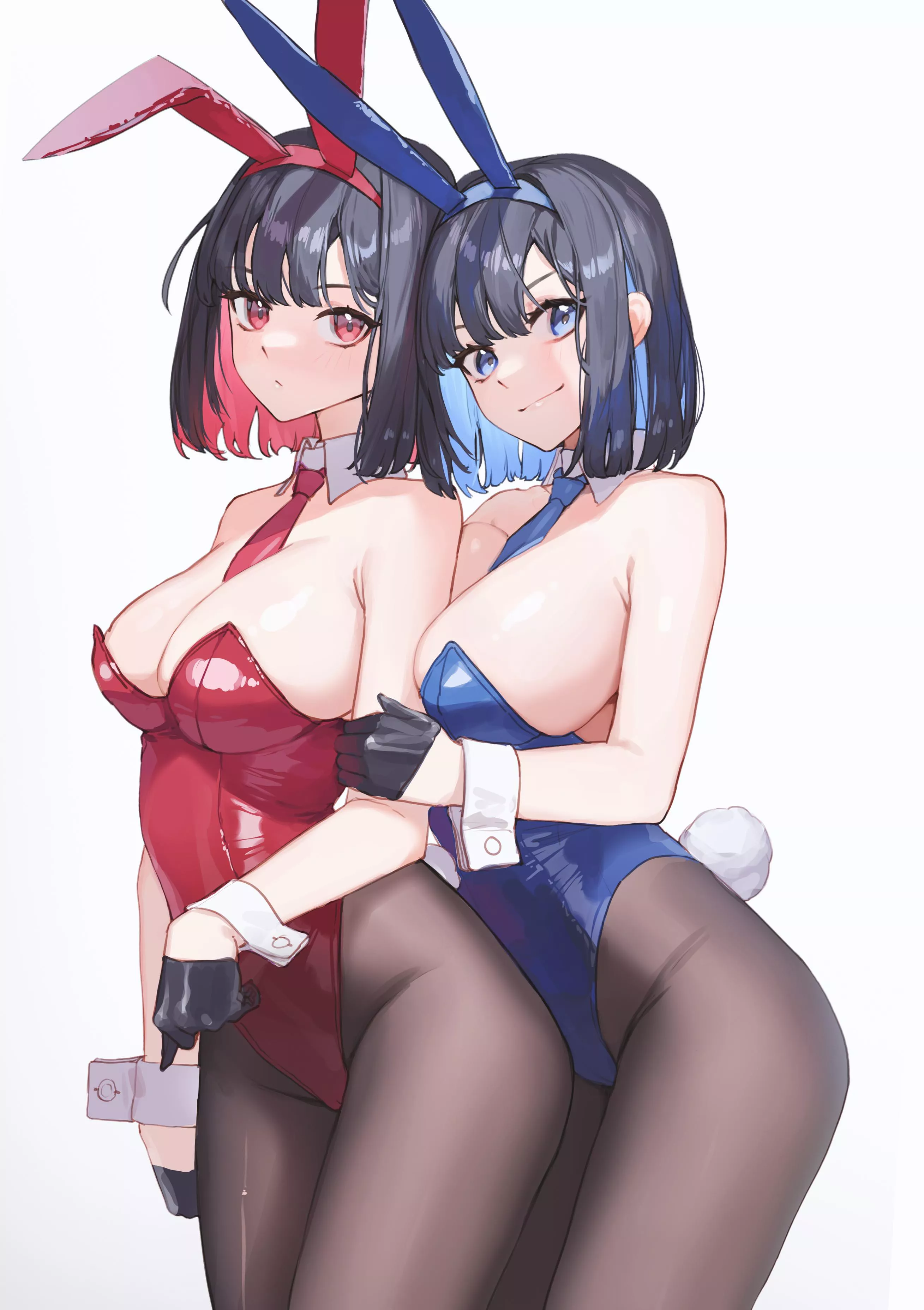Blue & Red Bunnies posted by CheetahSperm18