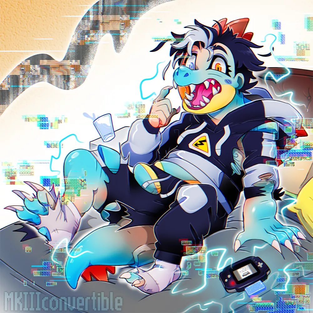 Gatr'd (Male Human -> Feraligatr, mid-tf) by mkiiiconvertible posted by Princess_Viola