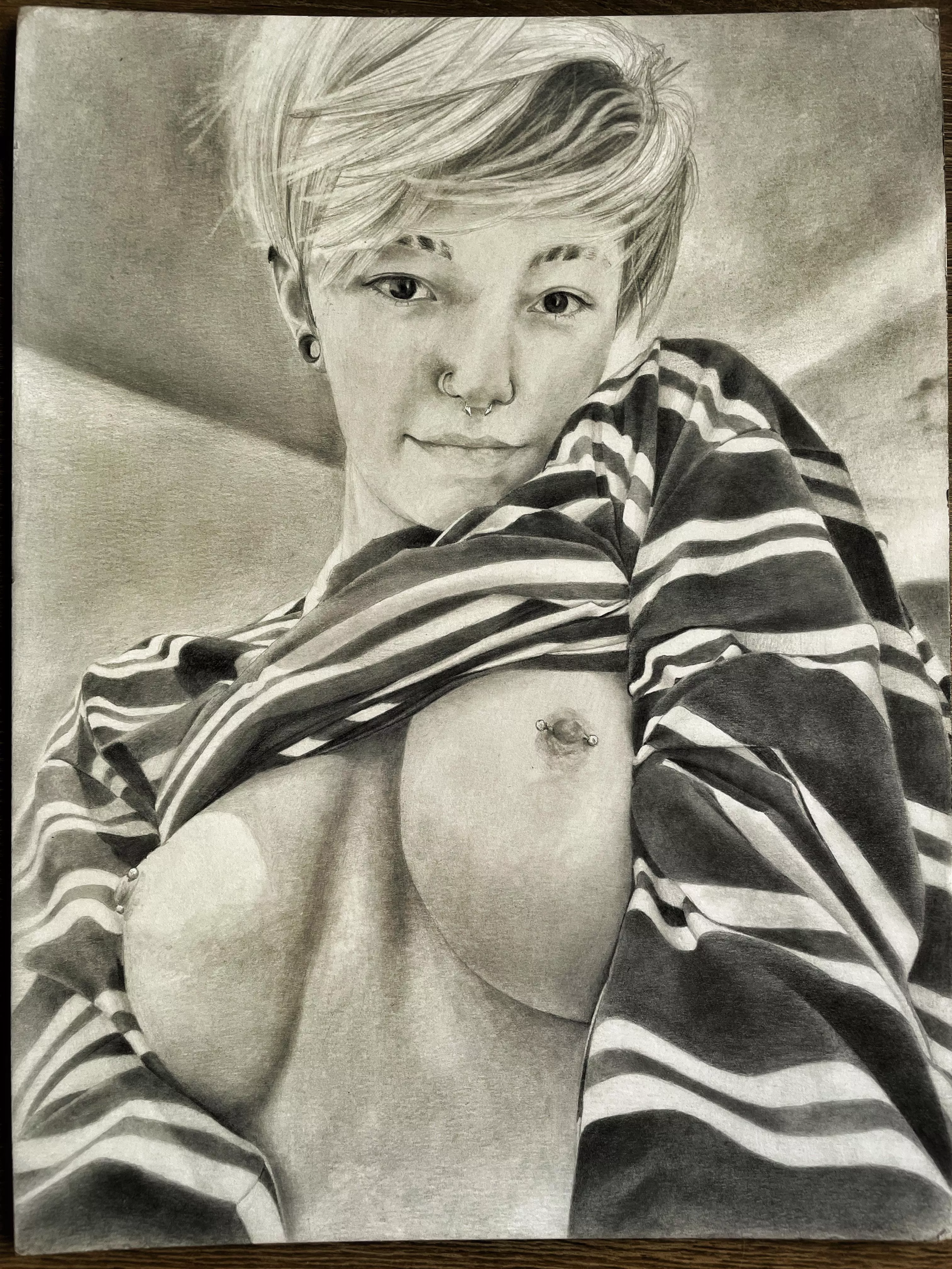 <Kai> graphite drawing by <Thesensualpencil> posted by TheSensualPencil