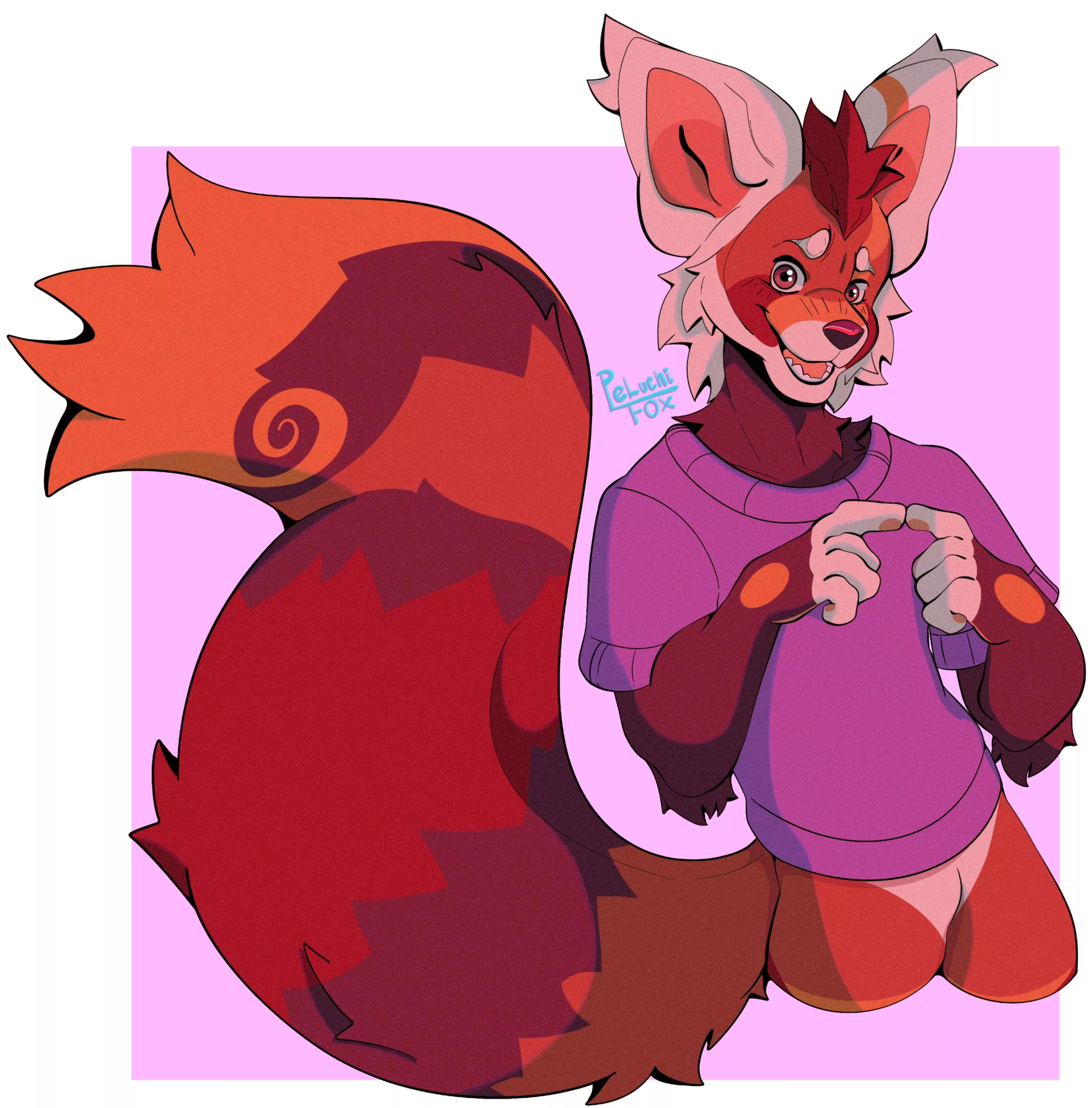 Lil red panda [comm] posted by peluchifox