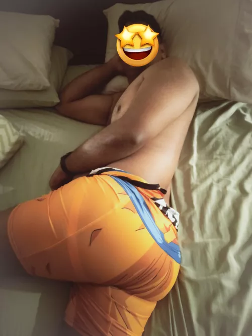 My husband was everyone's unanimous choice to be dressed as Goku. I wonder why? Either ways, did he carry it off well? DM. by AbhisBubble