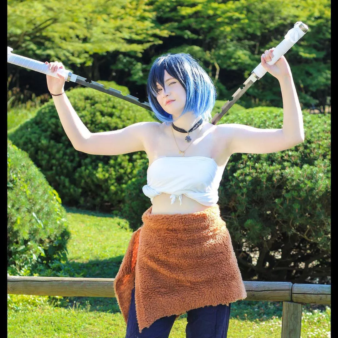 My Inosuke Hashibira Cosplay. posted by Wiktoria_Stainski_