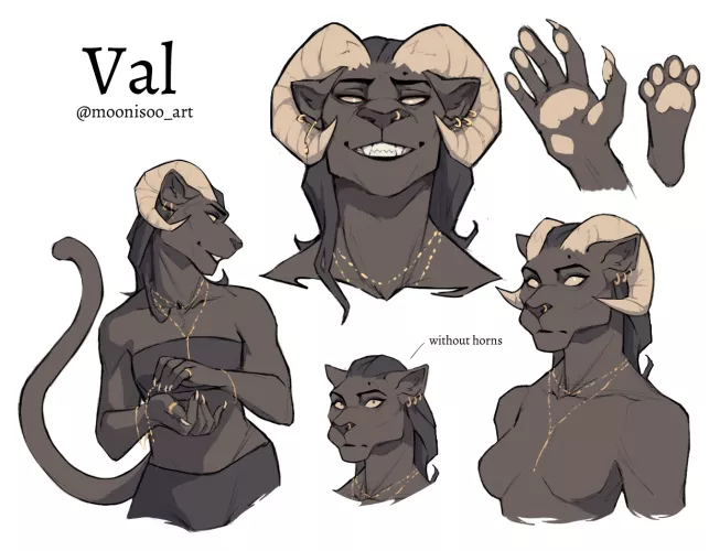 My new sona (art by me) by moonisoo-art