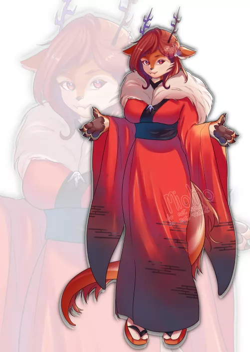 new year's illustration (by me) by miolio_