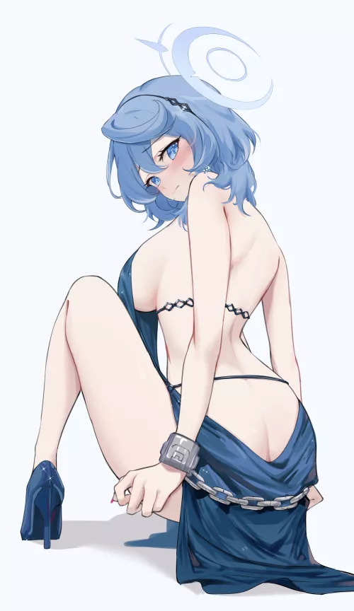 Party Dress Ako in Chains (Feint721) [Blue Archive] by llamanatee