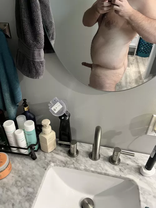 Pre shower boner by Vette_12