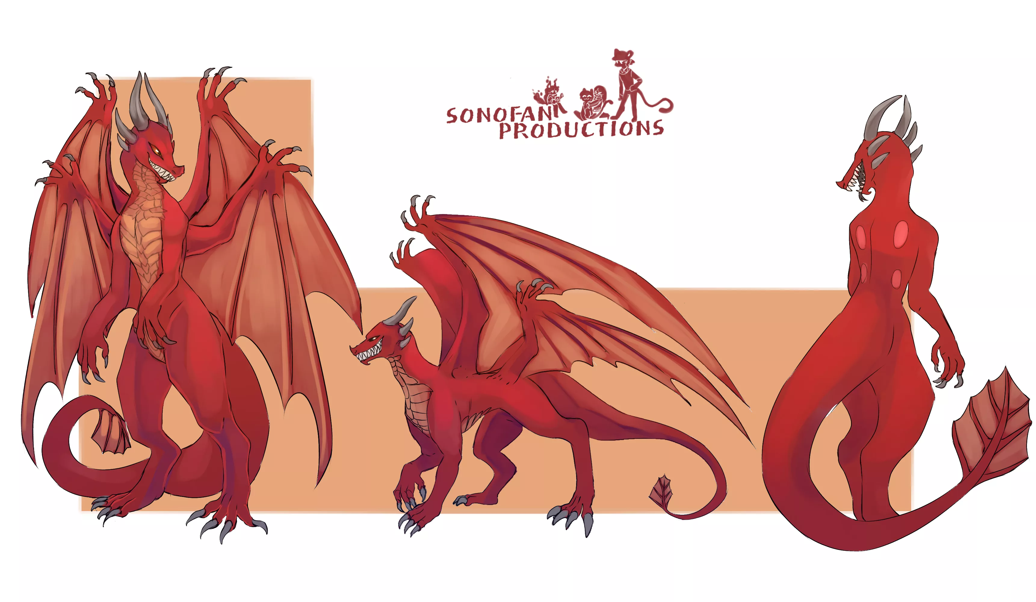 Ref sheet for a dragon OC (art by me) posted by sonofan_oficial