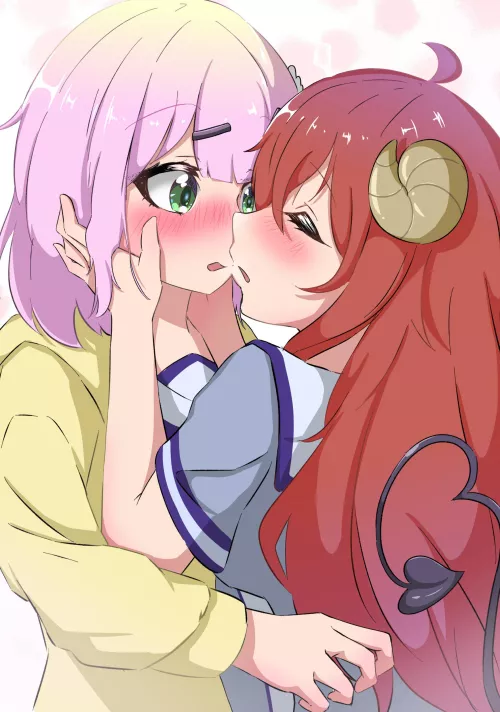 Shamiko and Momo [The Demon Girl Next Door] by rovidee