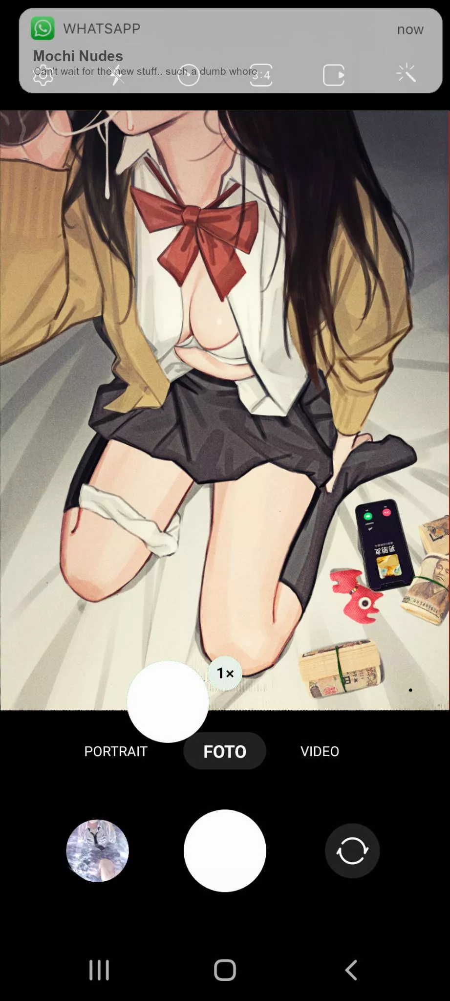 She just wanted some extra pocketmoney. Little did she know her bullys are paying it posted by kuroomochi