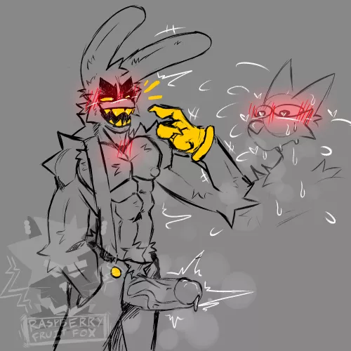 Showing you his chompers (Raspberry Fruit Fox) by Accomplished_Cold241