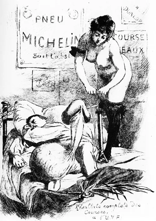 Sir, I enclose a magic lantern slide from a lecture at the Royal College of Surgeons. It illustrates the latest treatment that Gussie Herbert may need on his return. by Previous-Ganache-701