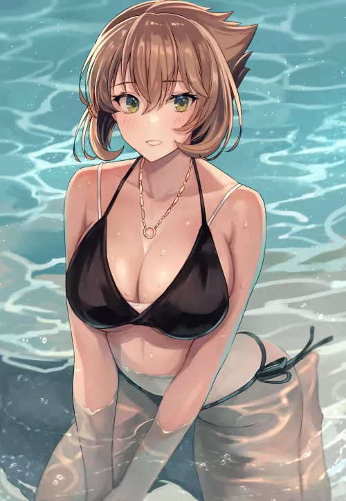 Swimsuit Mutsu [Kancolle] by namiaiman