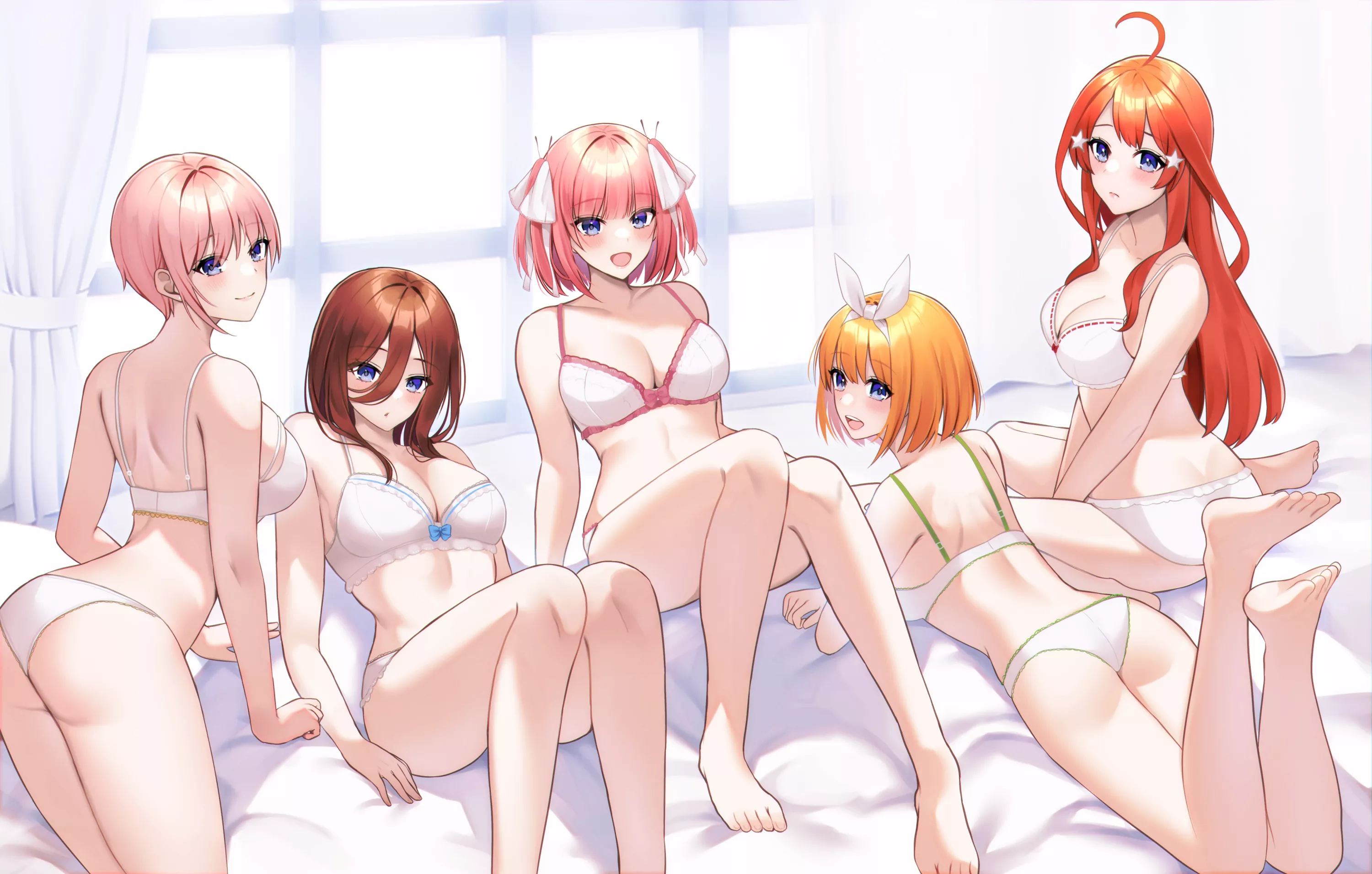 The Five Sisters In Lingerie (Quintessential Quintuplets) posted by Csxc