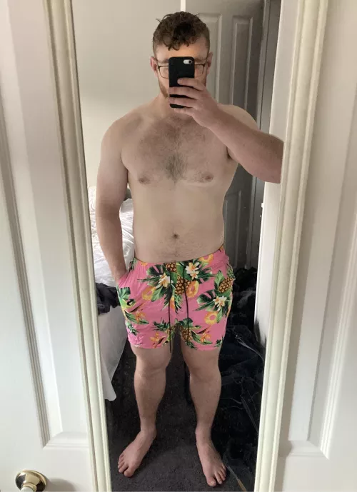 These pink shorts are so tight on me, I ripped my other blue pair at a pool party 😳 by Fit-Bloke-Jack97