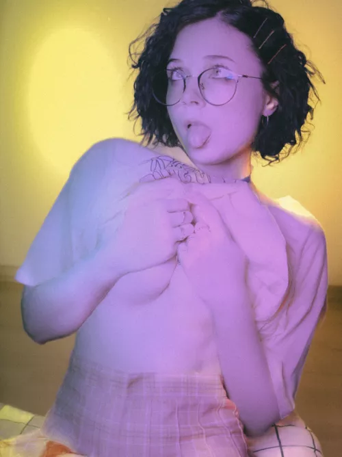 This obedient girl is begging for some food by MereOasis