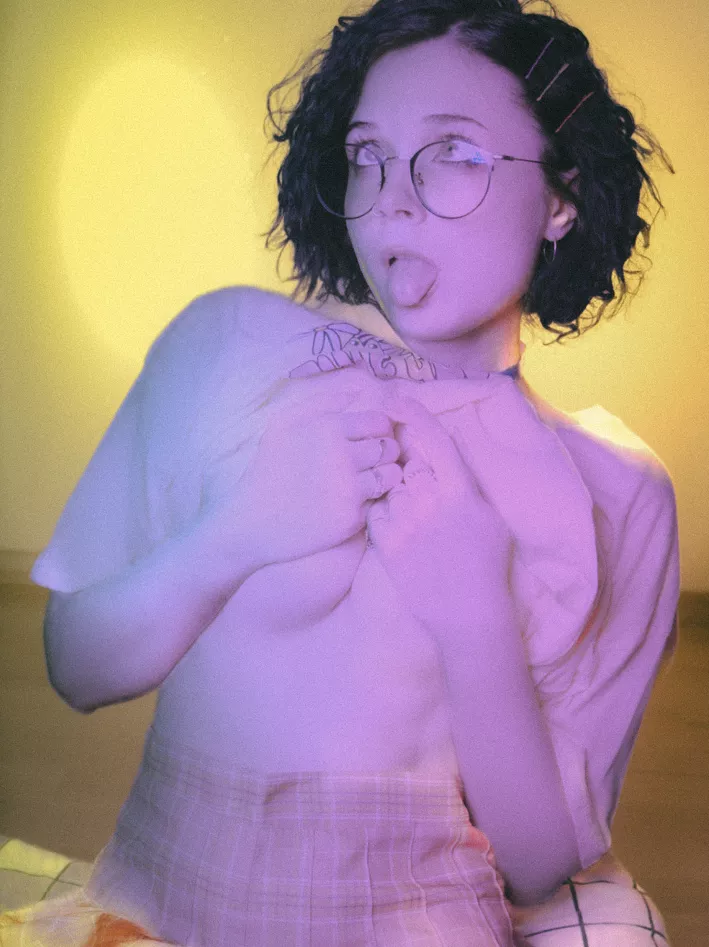 This obedient girl is begging for some food posted by MereOasis