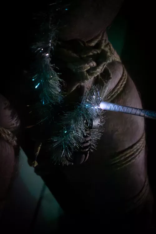 Tinsel and violet Wand by Neebyter