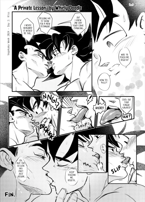 Vegeta x Goku - Kissing Lessons [Dragon Ball] by Substantial_State652