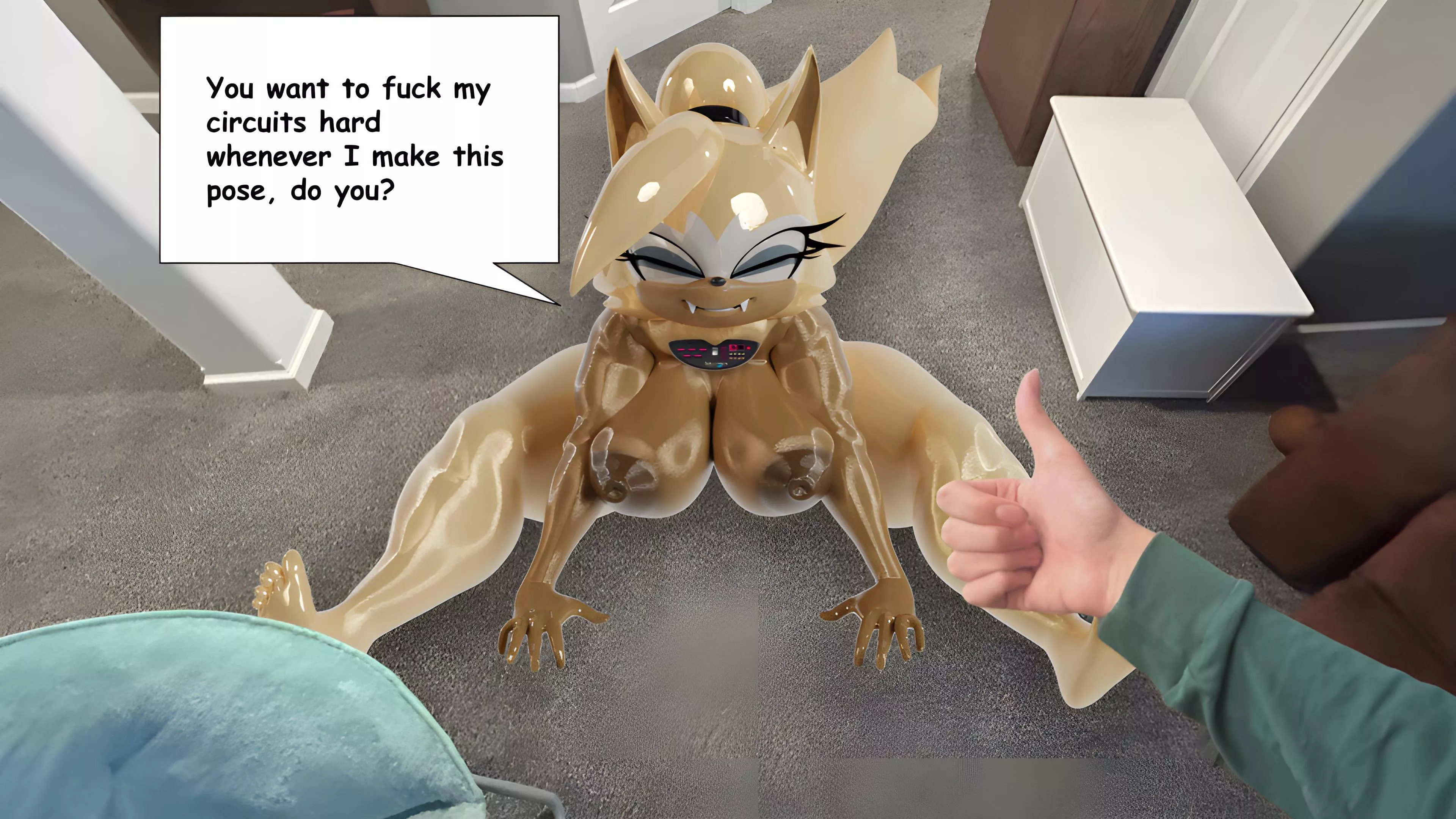 Whisper-Bot teases you posted by RollbotsSonic18