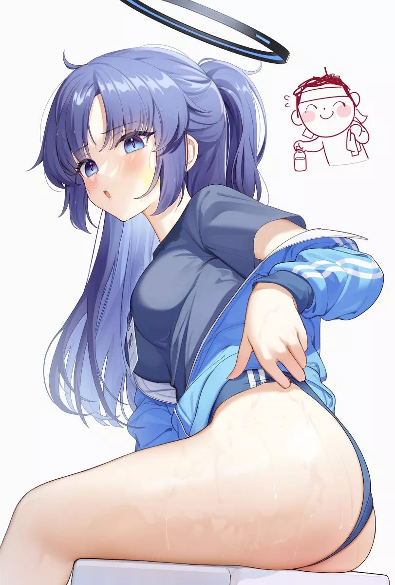 Yuuka in Bloomers [Blue Archive] posted by cloudyfigma