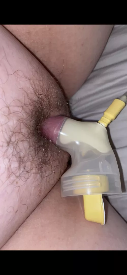 A different kind of pumping (using a breast pump)… screen shot from video of me pumping my clit. Felt so good! by Antique_Special_342