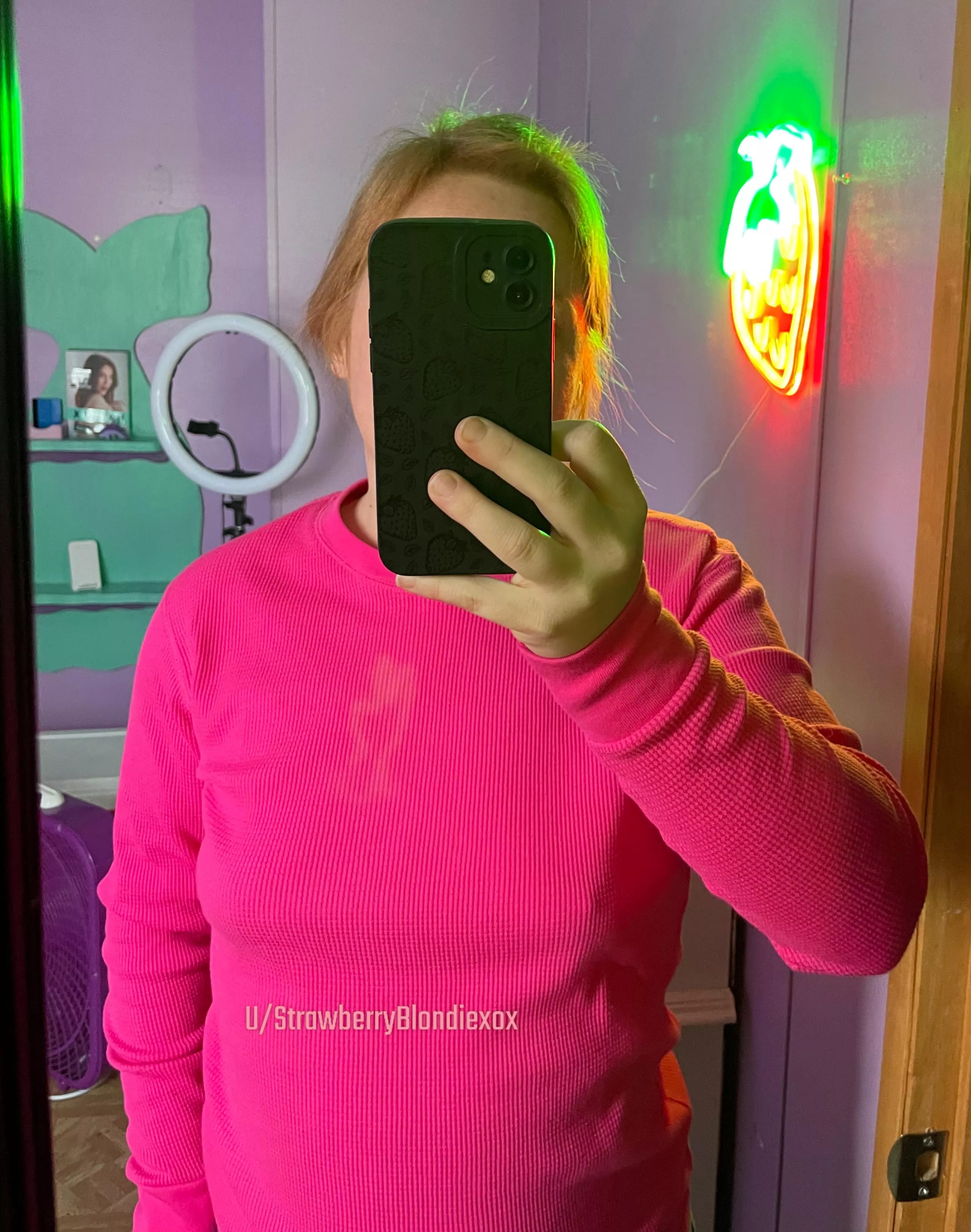 Braless In Pink posted by StrawberryBlondiexox