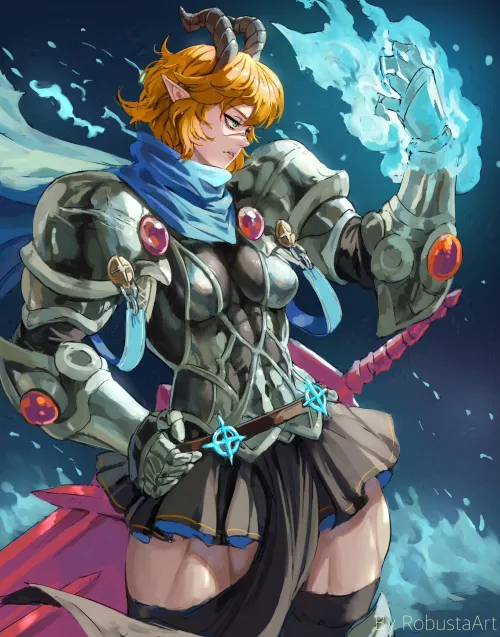 Dragon Knight (RobustaArt) [OC] by Throwawheylmao