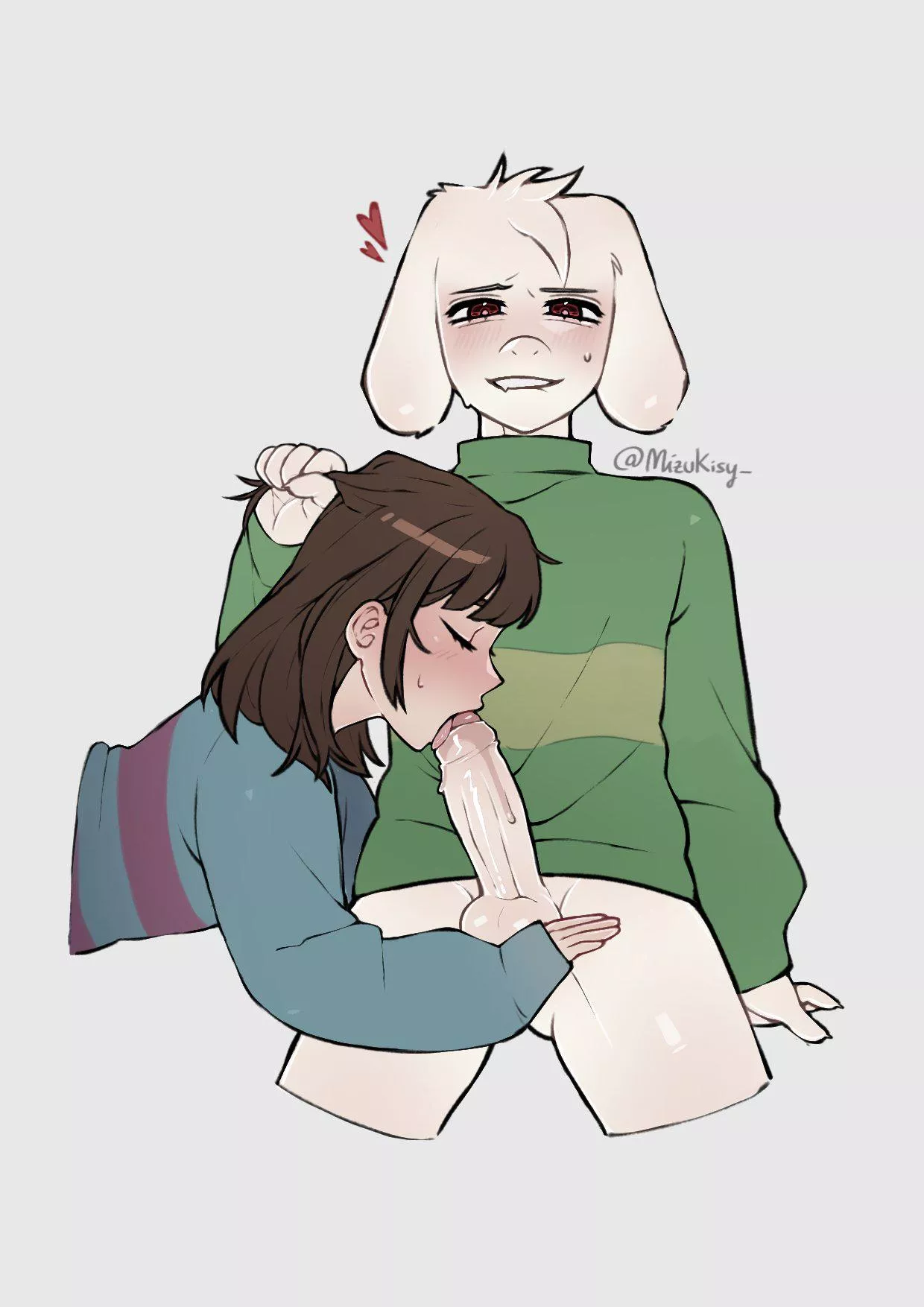 [Frisk | Asriel] Sloppy Toppy posted by randomthrowaway2278
