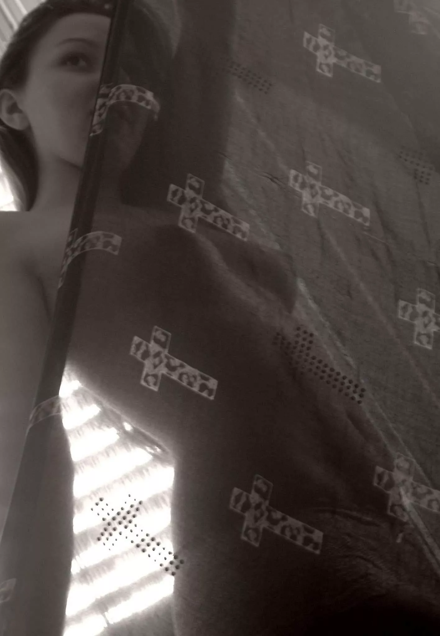 Hiding behind curtain posted by DinnerFluid3632