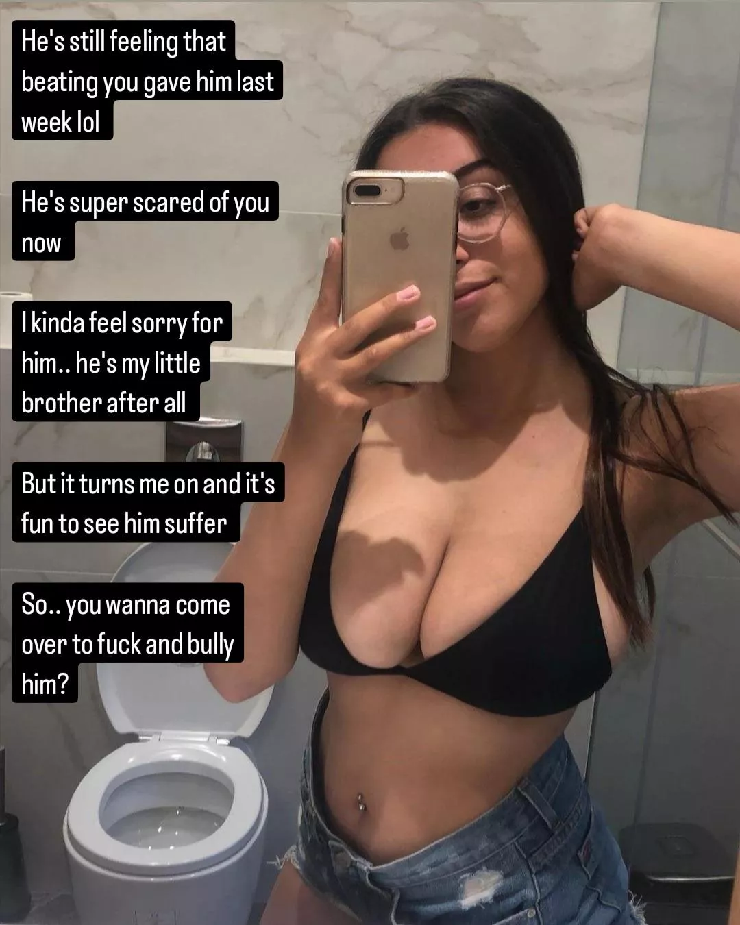 I feel bad for him but it's so fun to watch him suffer and it turns me on posted by Captiondude1996