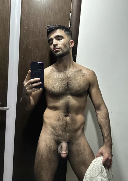 It's trendy 🤭😮‍💨 right now to take selfies when you get out of a hot shower😏🥵💦 by mrFiruz_911