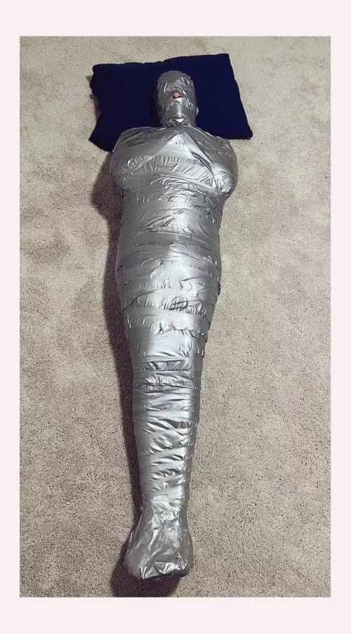 Me mummified arms crossed-style a couple days ago! It was definitely tight 😈 by Fabulous-Mulberry237