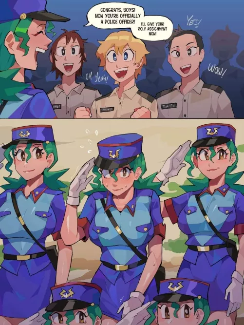 New Officers (Males Humans -> Officer Jenny) by Fritz1520
