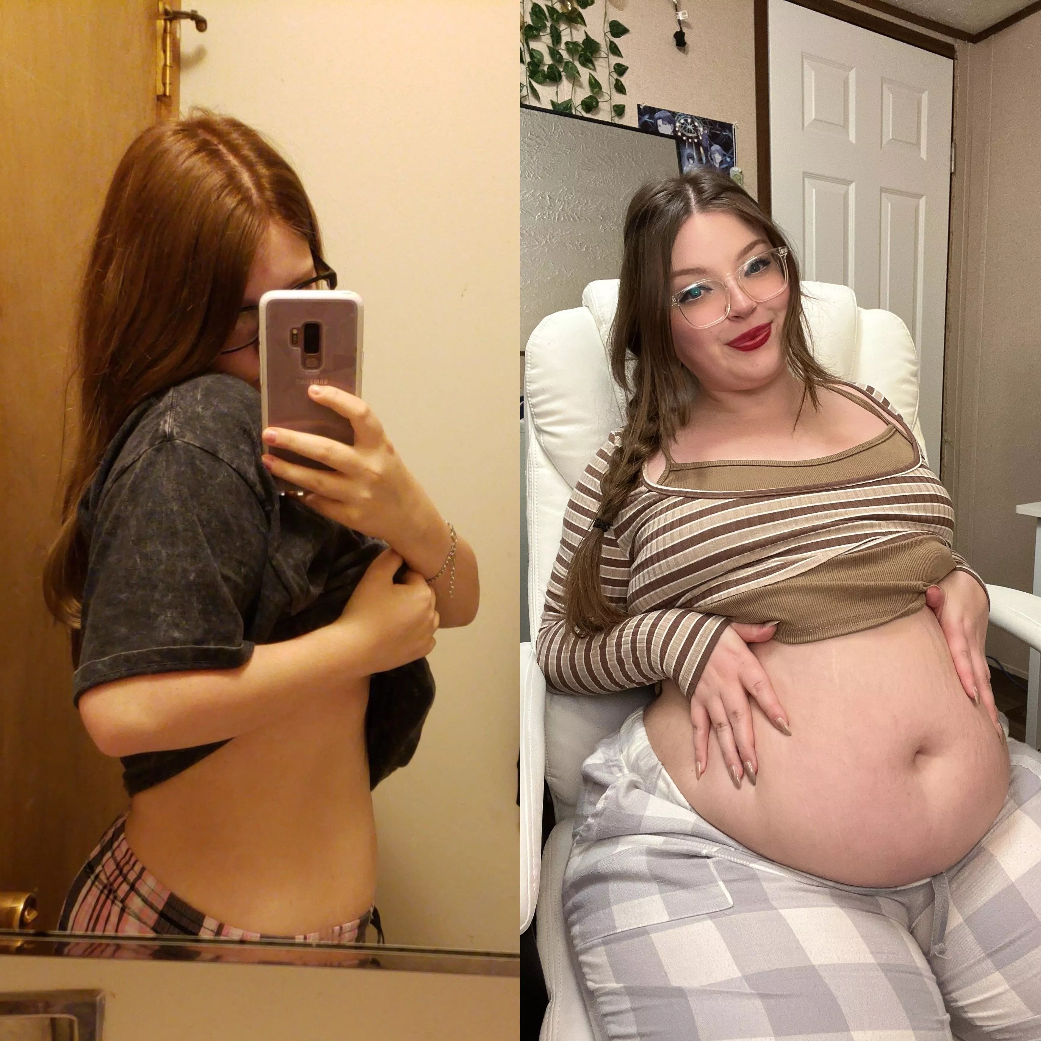 same girl, different weight 🤭 posted by Mistressbaozii