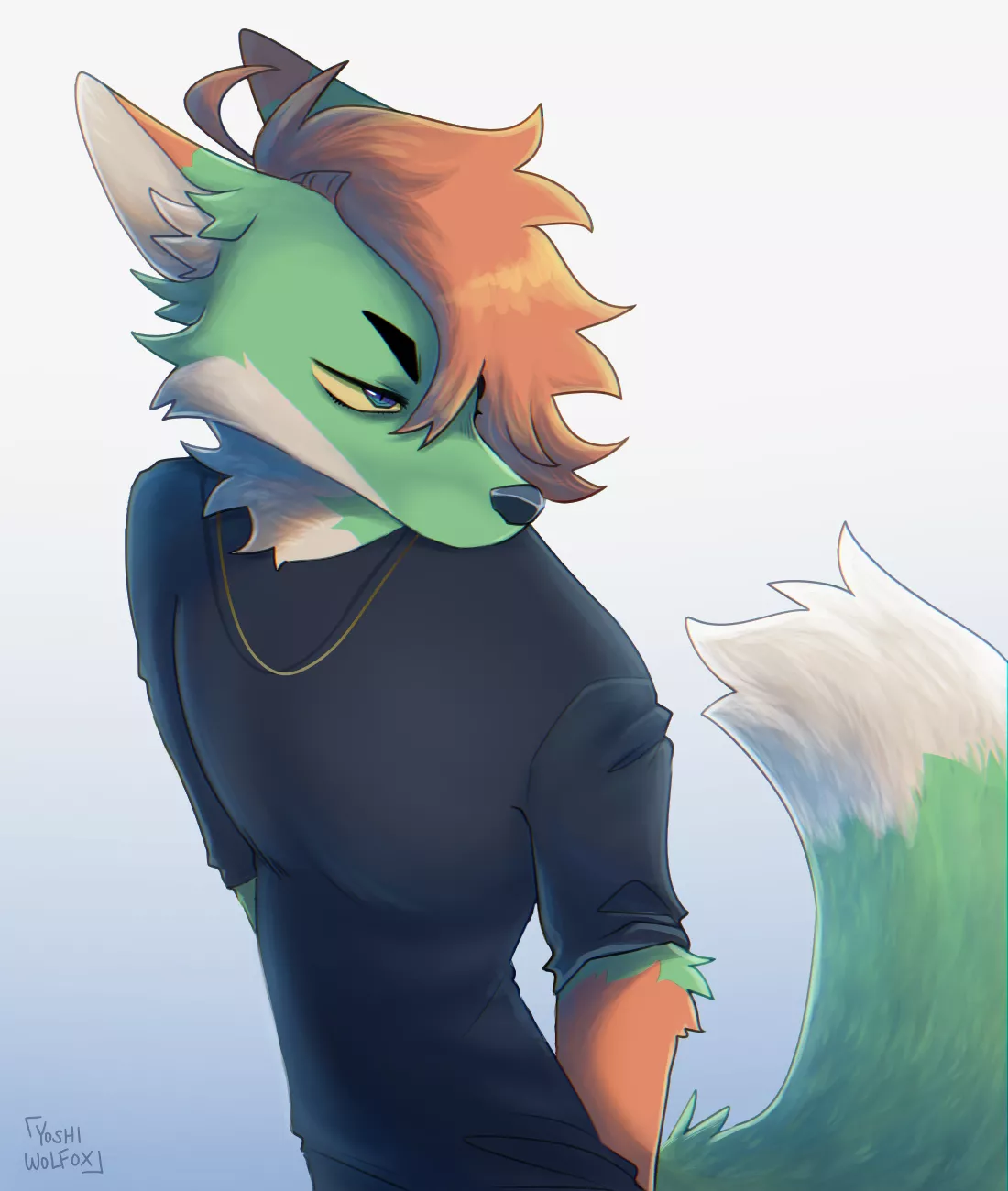 Sly (art by me) posted by YoshiWolfox