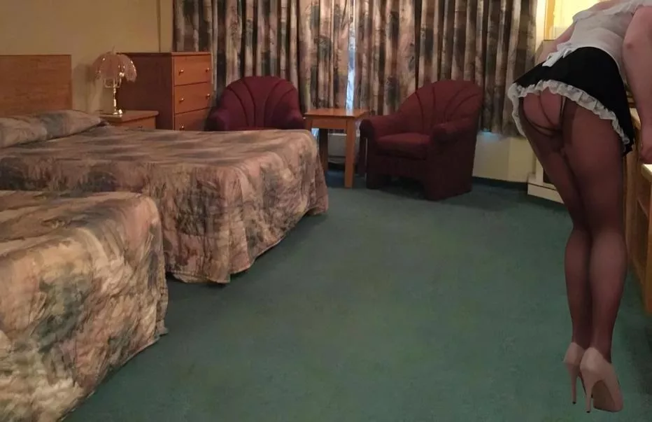 The fear and excitement when he knocks on the hotel room door.😳 posted by SissyDoxy