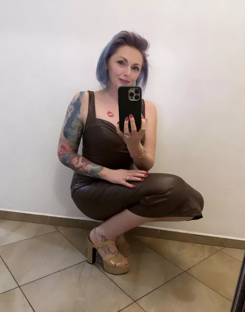 When in doubt, wear a leather dress. by theinkedsiren1