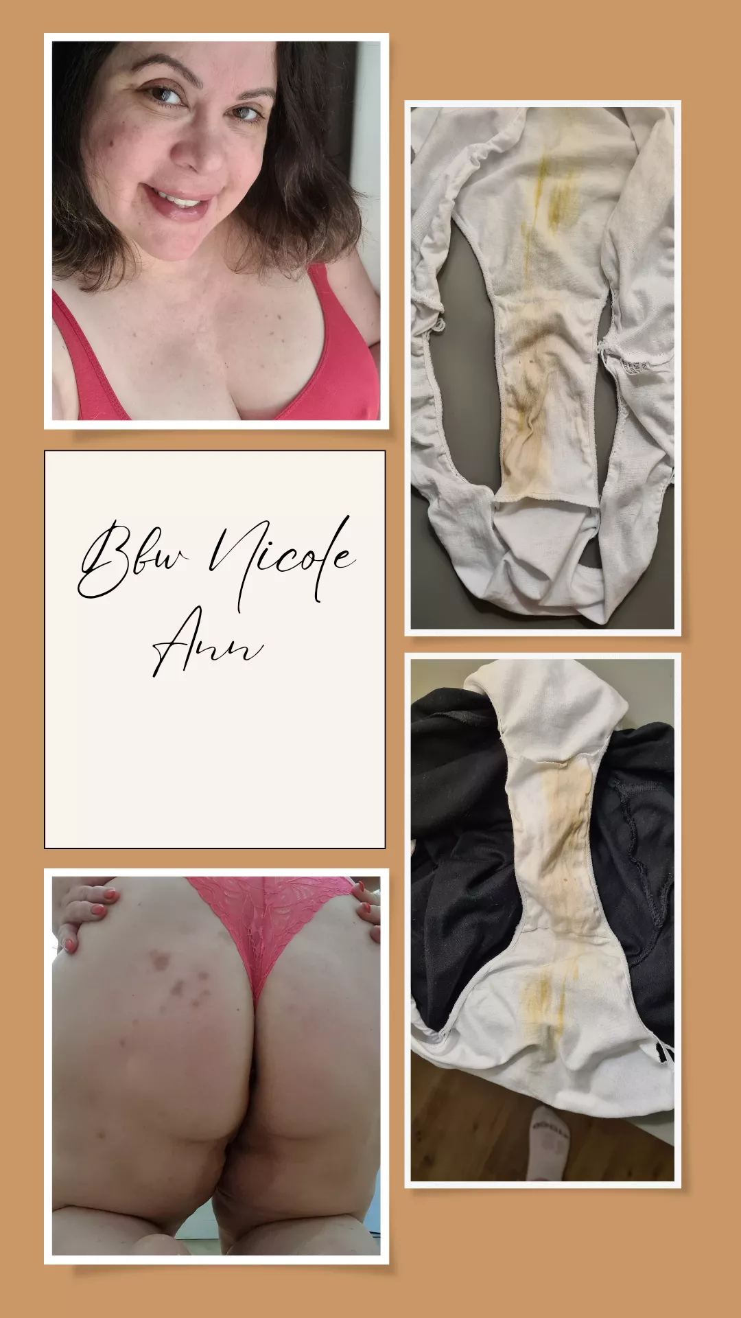 White panties you can see everything! Still juicy after 48 h wear and very busy days. You can feel the strong scent just watching them. posted by bbwnicoleann