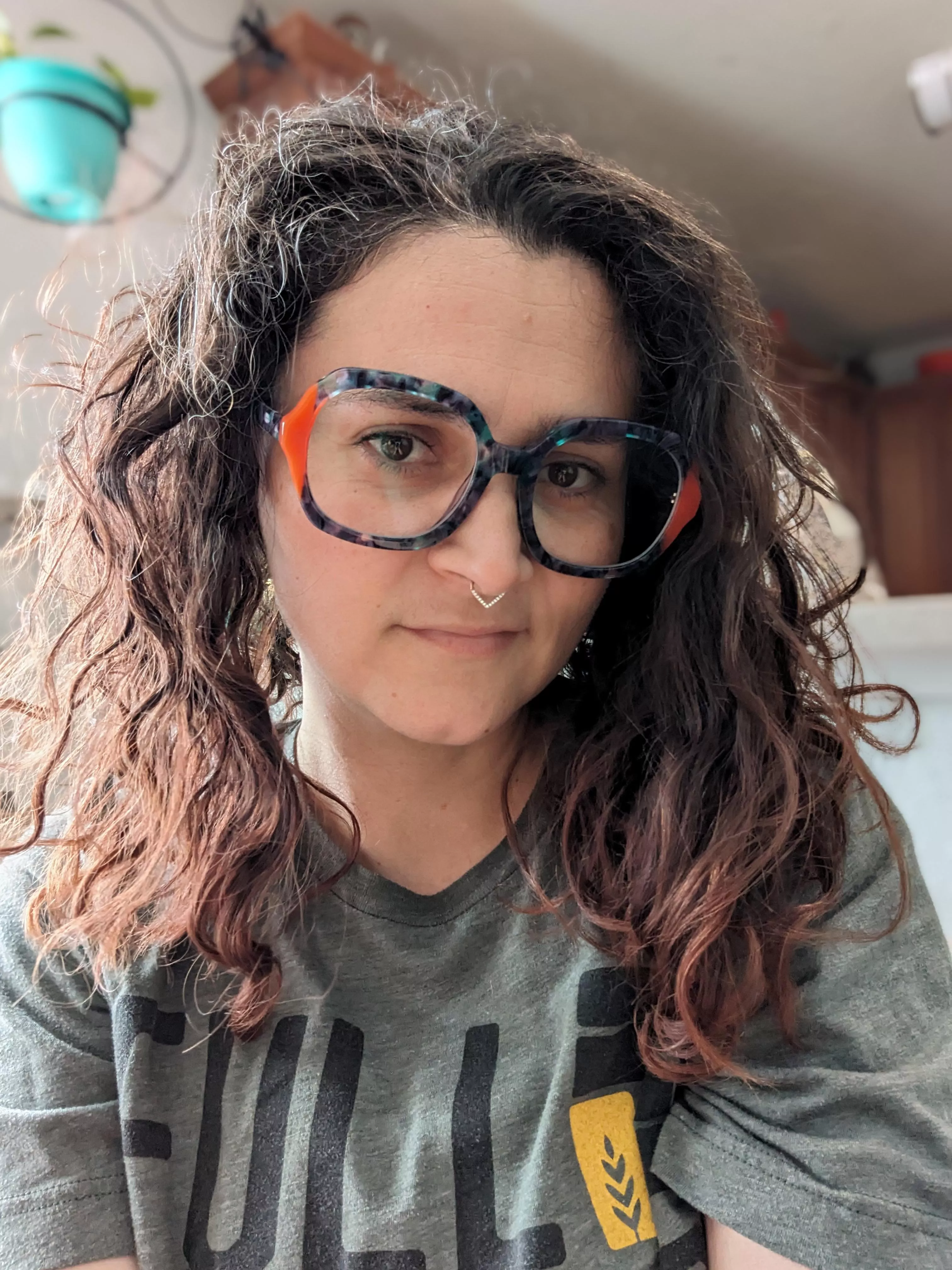 Big hair, big glasses. posted by emberskies27