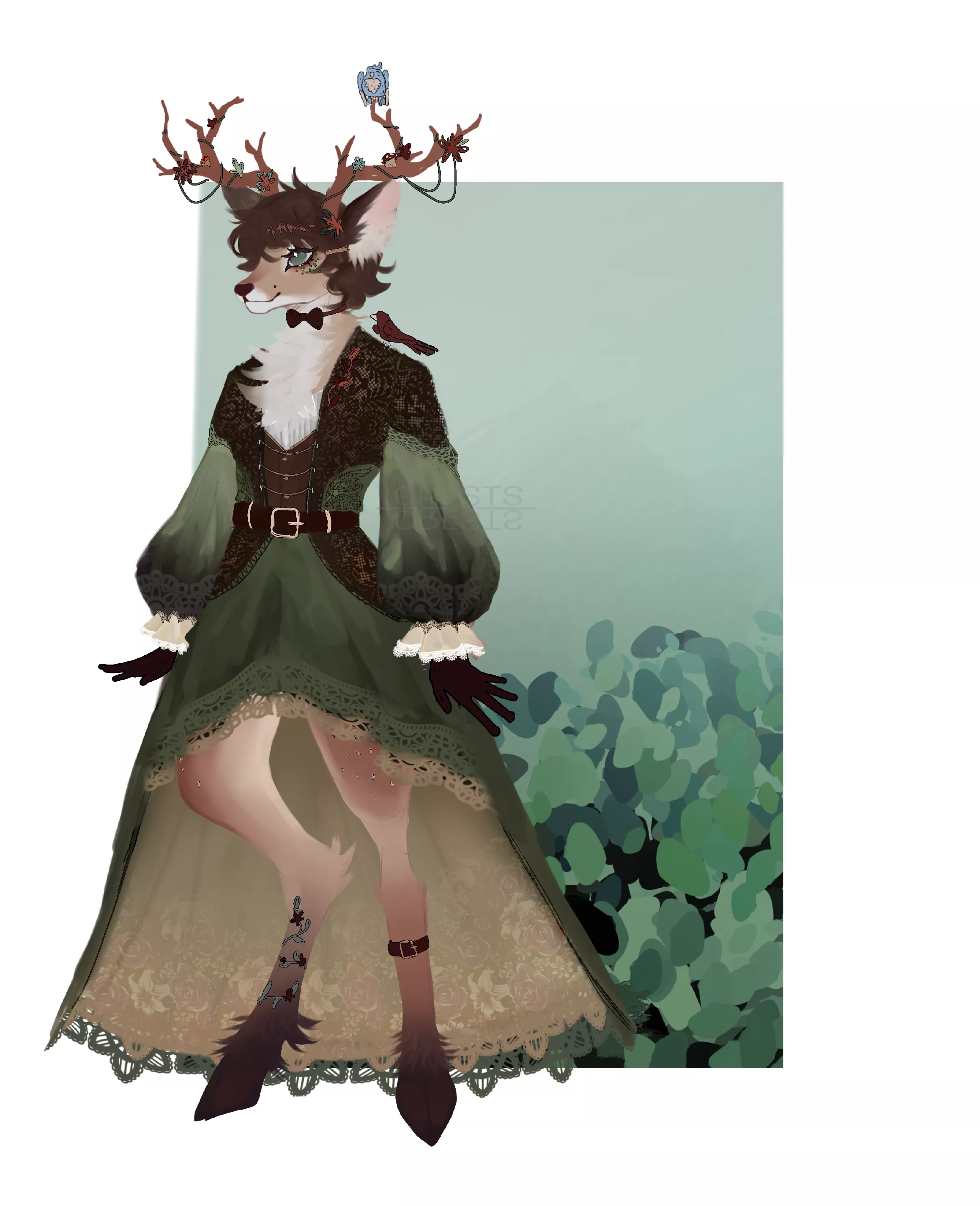 Cottagecore deer posted by Drecrest