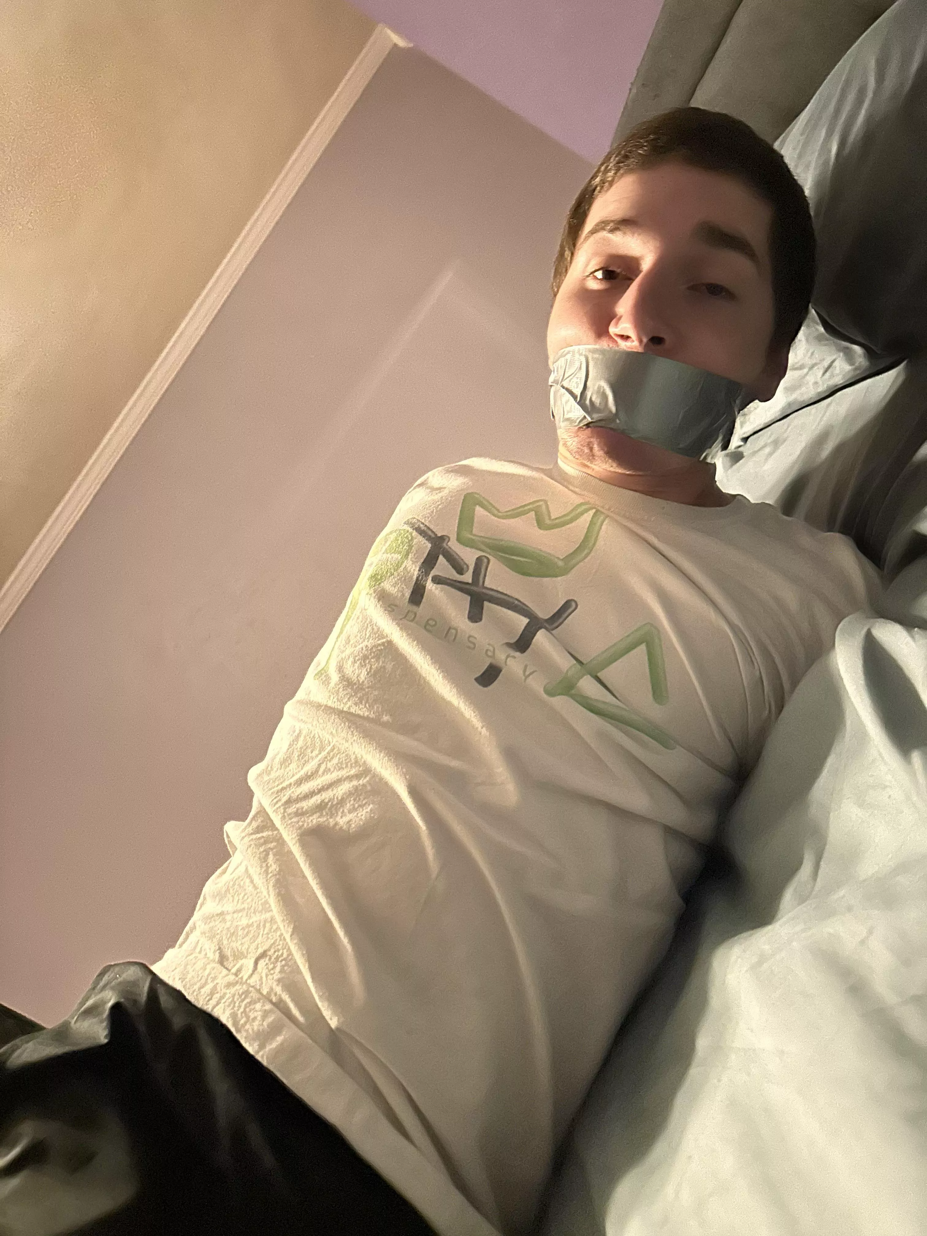 Duct Tape Wrap Gagged & Hogtied (1/2) posted by SpillsTTV