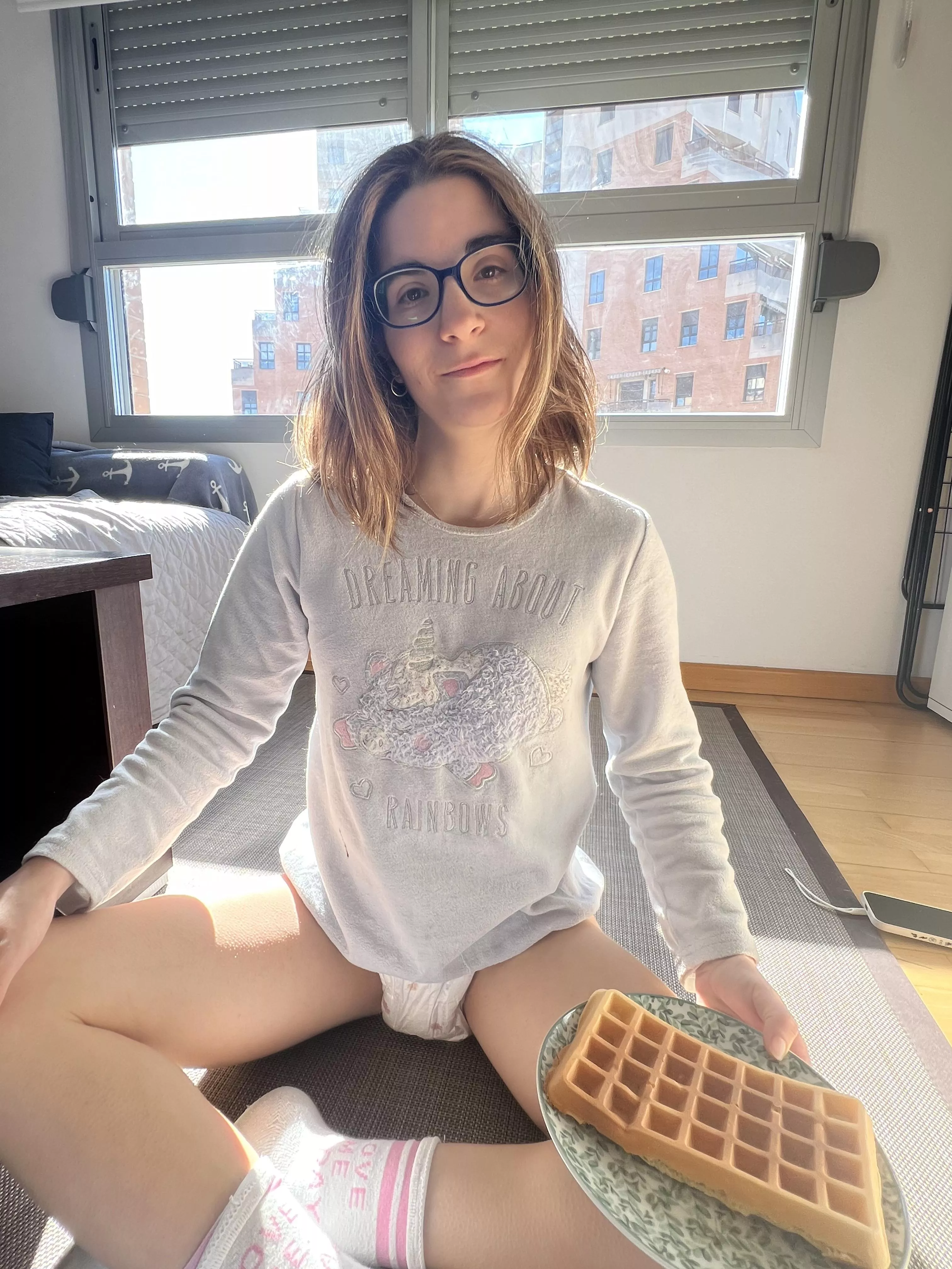 Good morning, I like waffles and diapers. posted by peque_regi