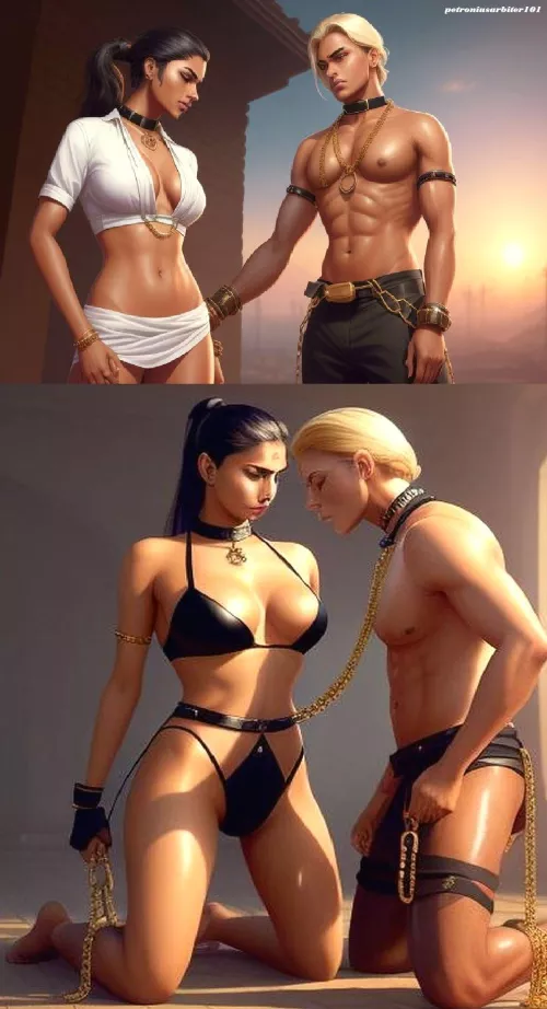 Indian mistress + White submissive by petroniusarbiter101